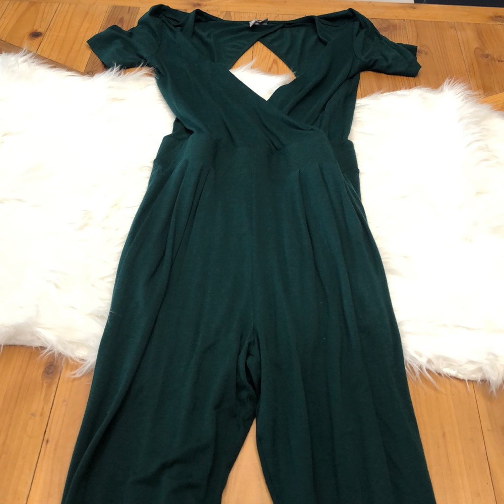 Dark green jumpsuit